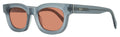 Retrosuperfuture Retro Oval Sunglasses Sempre ZQ3 Matte Stoned 52mm