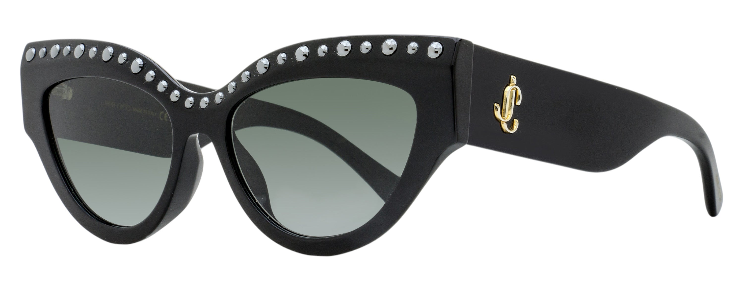 Jimmy Choo Cat Eye Sunglasses Sonja/G/S 8079O Black 55mm
