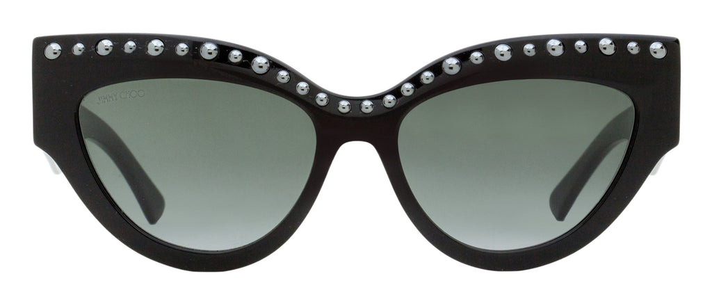 Jimmy Choo Cat Eye Sunglasses Sonja/G/S 8079O Black 55mm