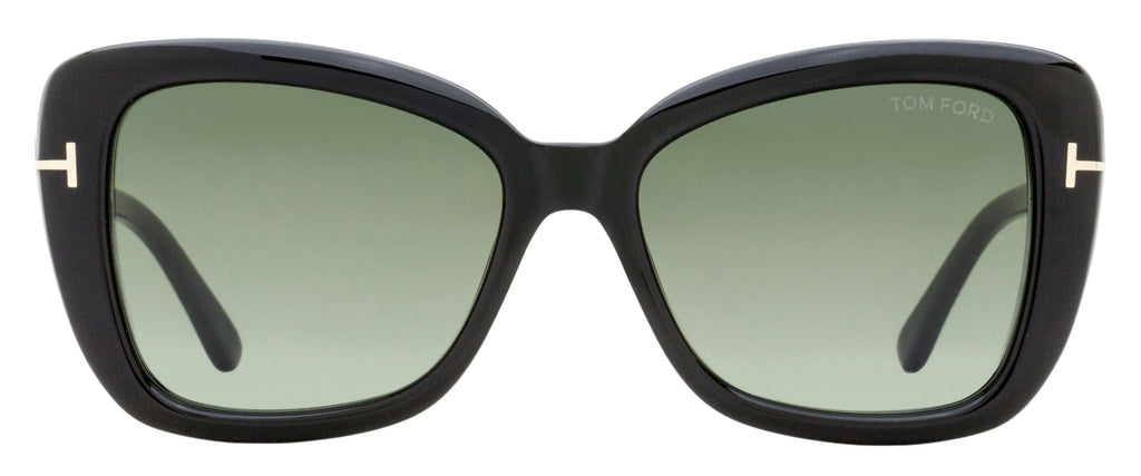 Tom Ford Maeve Butterfly Sunglasses TF1008 01B Black 55mm FT1008