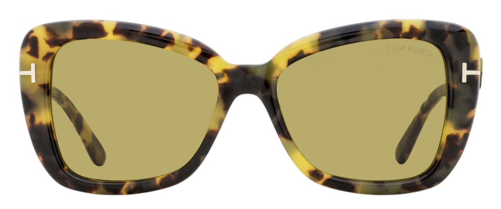 Tom Ford Maeve Butterfly Sunglasses TF1008 55J Vintage Havana 55mm FT1008