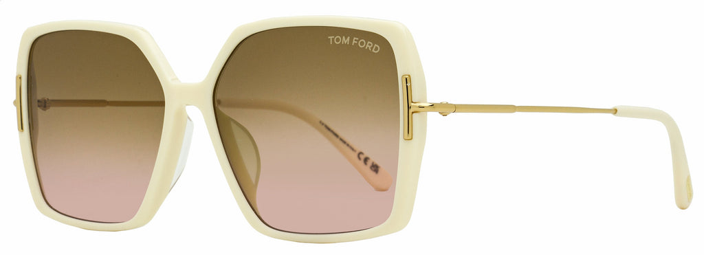 Tom Ford Joanna Butterfly Sunglasses TF1039 25F Ivory 59mm FT1039