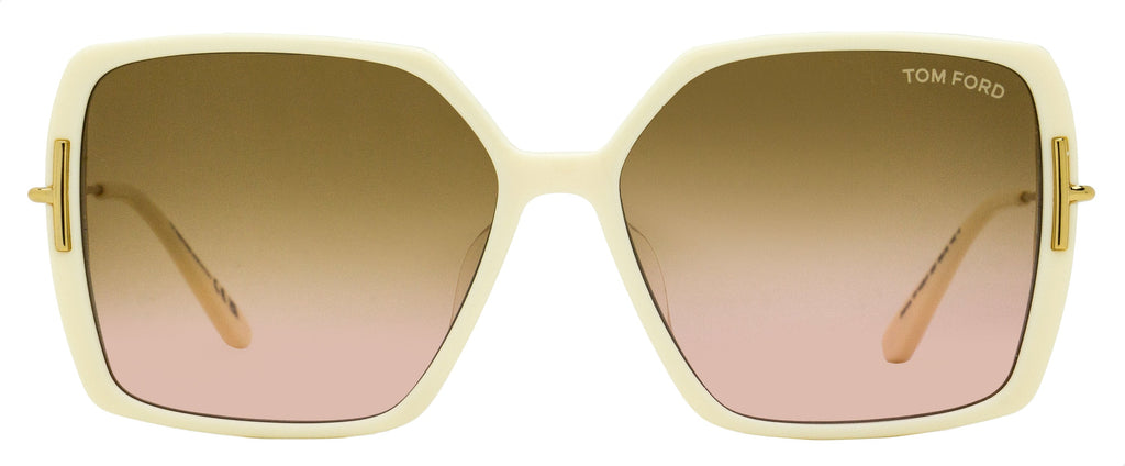 Tom Ford Joanna Butterfly Sunglasses TF1039 25F Ivory 59mm FT1039