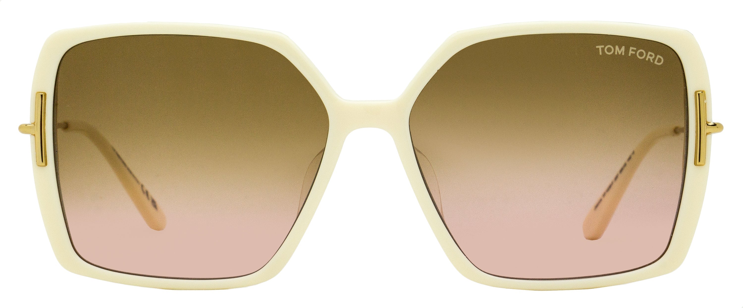 Tom Ford Joanna Butterfly Sunglasses TF1039 25F Ivory 59mm FT1039