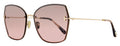 Tom Ford Nickie-02 Sunglasses TF1107 28U Gold/Rose Havana 62mm FT1107