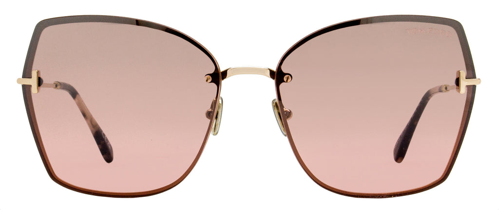 Tom Ford Nickie-02 Sunglasses TF1107 28U Gold/Rose Havana 62mm FT1107