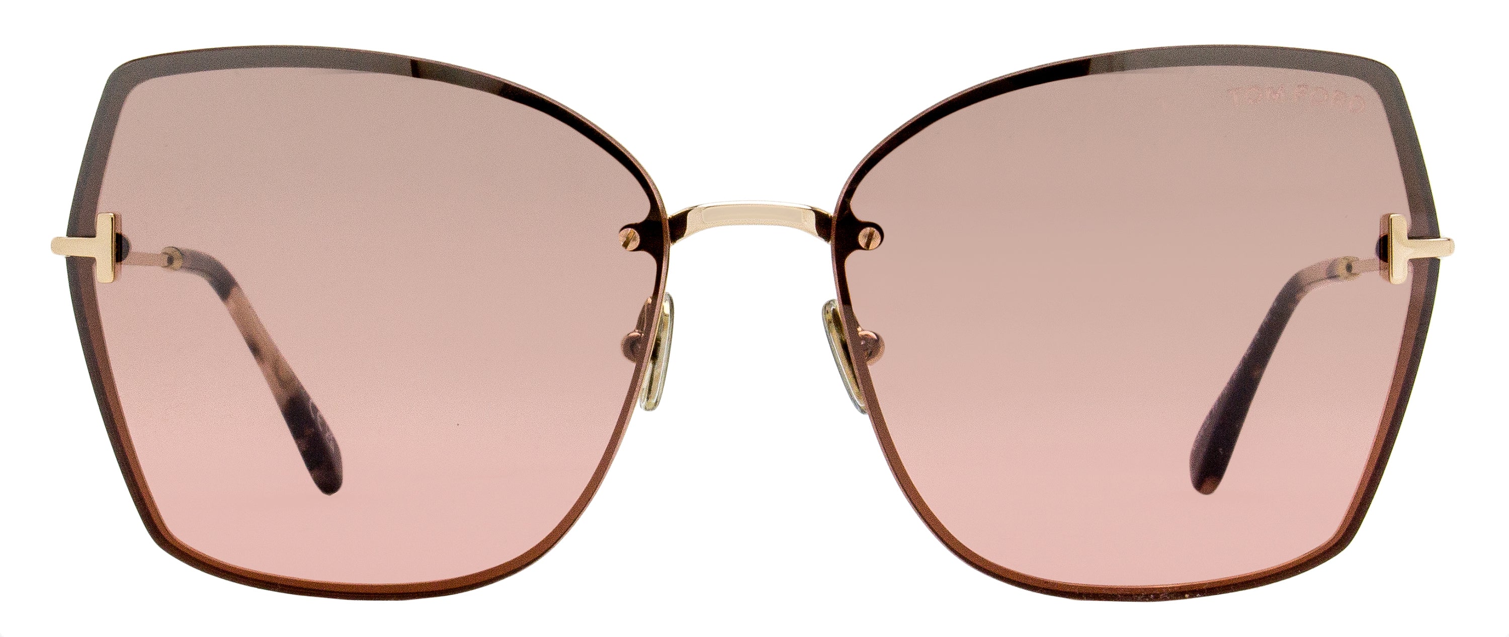 Tom Ford Nickie-02 Sunglasses TF1107 28U Gold/Rose Havana 62mm FT1107