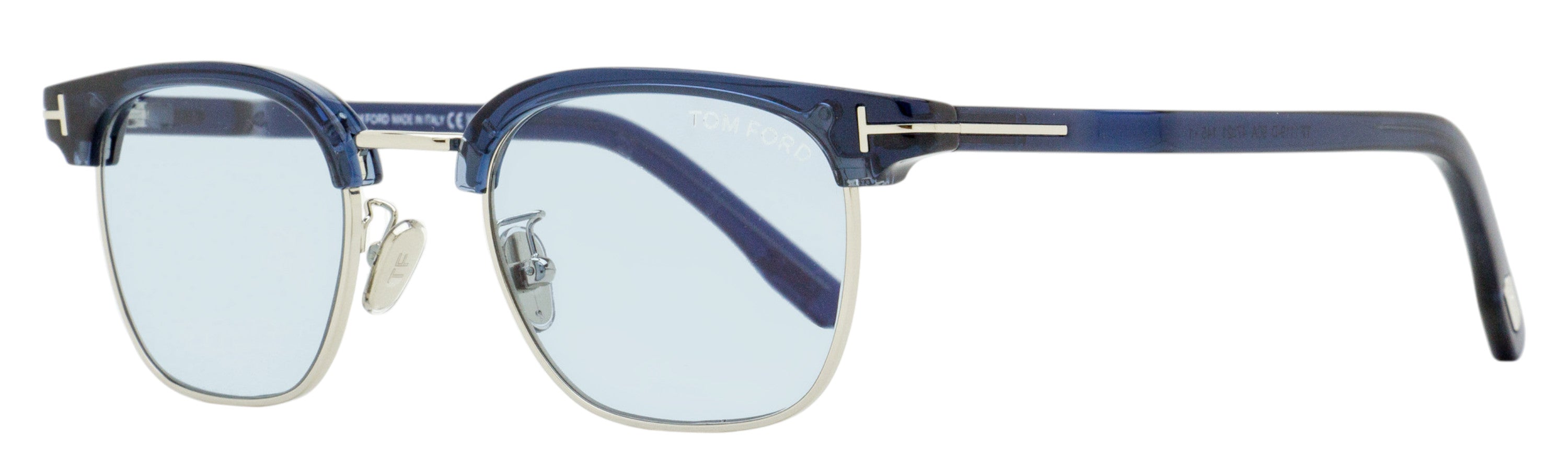 Tom Ford Universal Fit Sunglasses TF1119-D 90A Blue/Palladium 47mm FT1119
