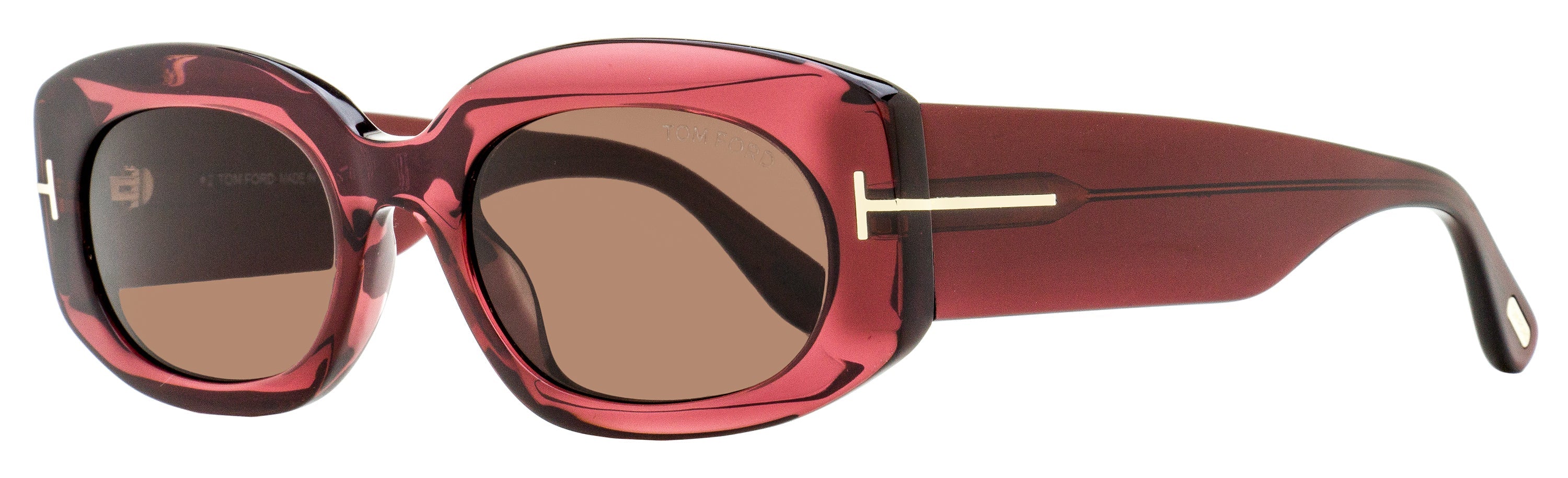 Tom Ford Cielle Sunglasses TF1187 69E Bordeaux 52mm FT1187