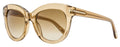 Tom Ford Odette Sunglasses TF1189 45F Transaparent Brown 53mm FT1189
