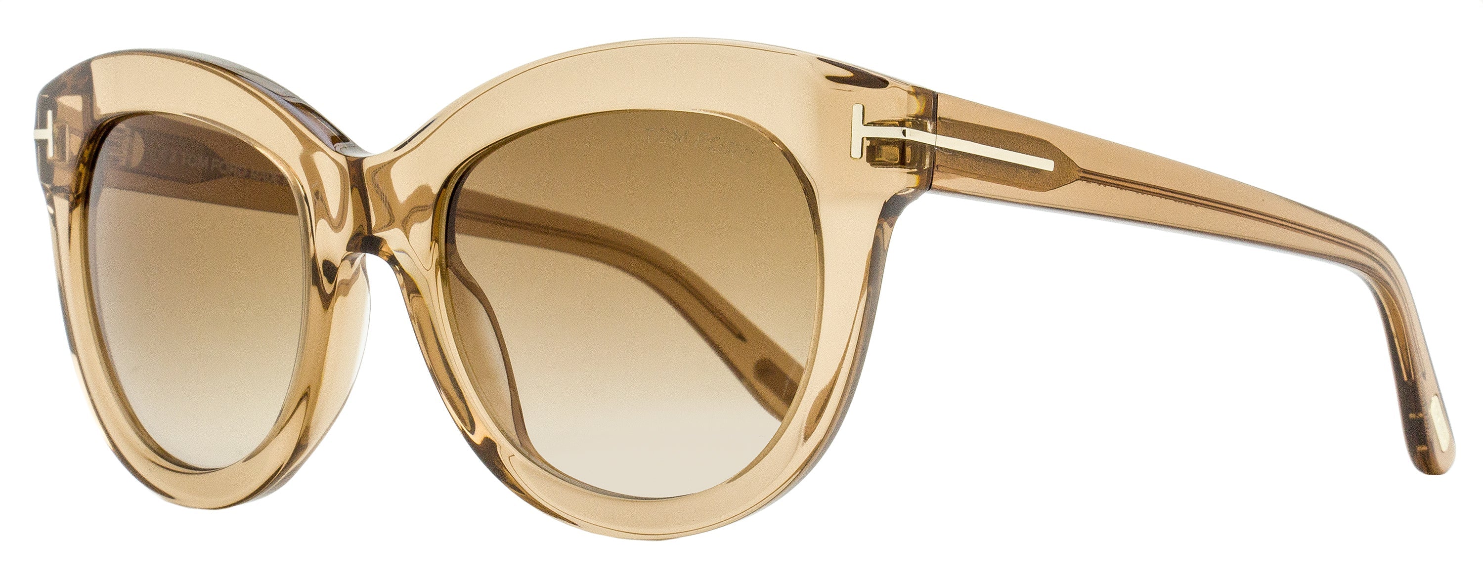 Tom Ford Odette Sunglasses TF1189 45F Transaparent Brown 53mm FT1189