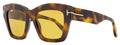 Tom Ford Luna Sunglasses TF1191 53E Blonde Havana 52mm FT1191