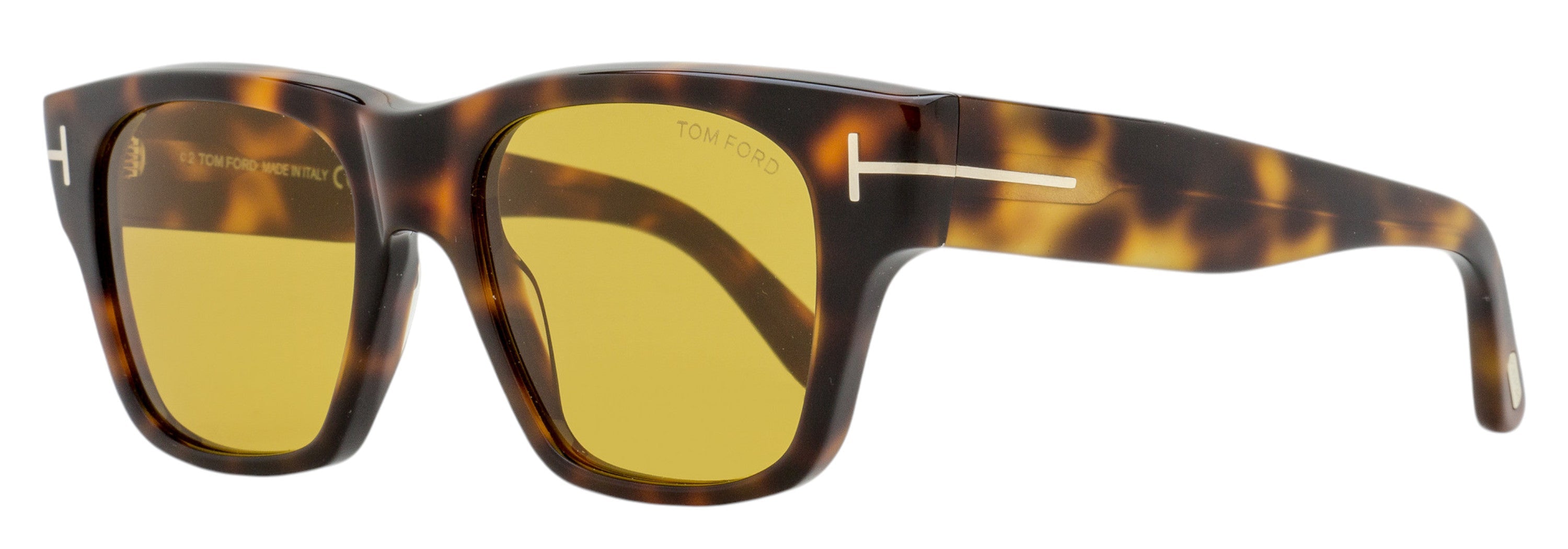 Tom Ford Caine-02 Square Sunglasses TF1280 53E Blonde Havana 53mm FT1280