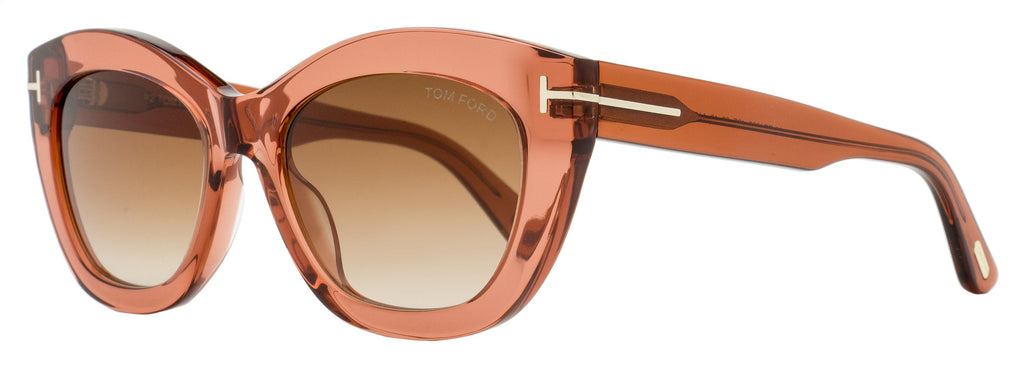 Tom Ford Linda-02 Butterfly Sunglasses TF1285 42F Transparent Coral 53mm FT1285