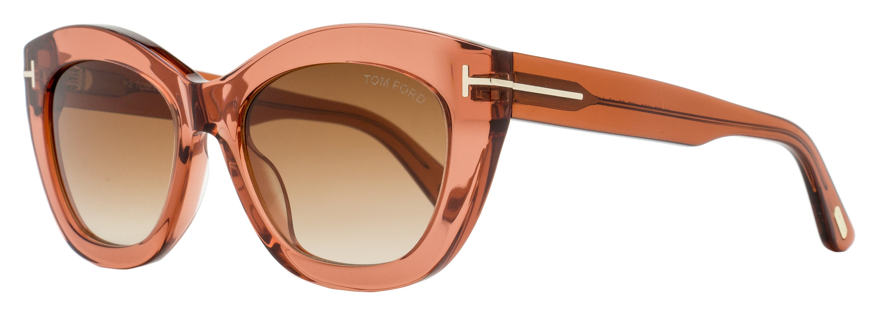 Tom Ford Linda-02 Butterfly Sunglasses TF1285 42F Transparent Coral 53mm FT1285