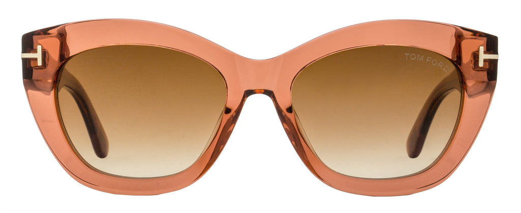 Tom Ford Linda-02 Butterfly Sunglasses TF1285 42F Transparent Coral 53mm FT1285