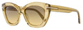 Tom Ford Linda-02 Butterfly Sunglasses TF1285 45B Transparent Sand 53mm FT1285