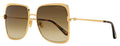 Tom Ford Tara-02 Geometric Sunglasses TF1319 30F Deep Gold 57mm FT1319