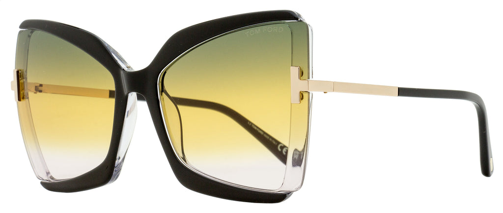 Tom Ford Gia Sunglasses TF766 03B Black/Gold 63mm FT0766