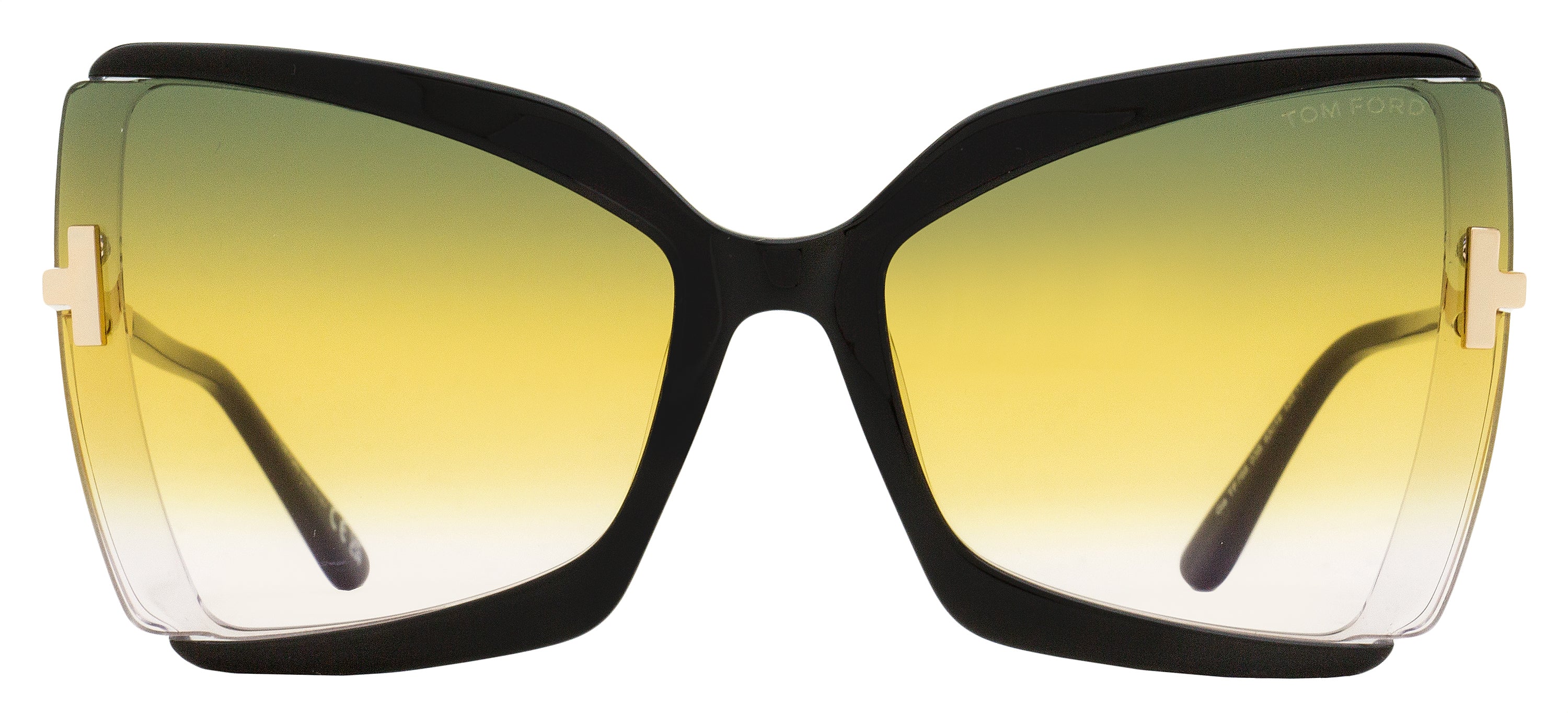 Tom Ford Gia Sunglasses TF766 03B Black/Gold 63mm FT0766