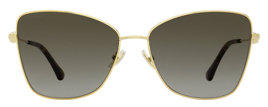 Jimmy Choo Pearl Butterfly Sunglasses Teso 000HA Gold 59mm
