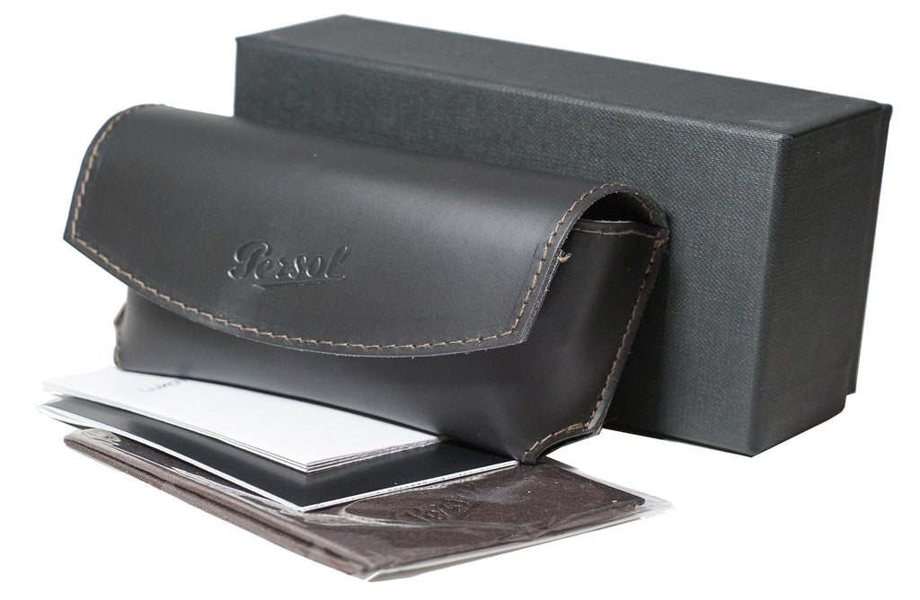 Persol Rectangular Sunglasses PO3307S 95/31 Black 55mm